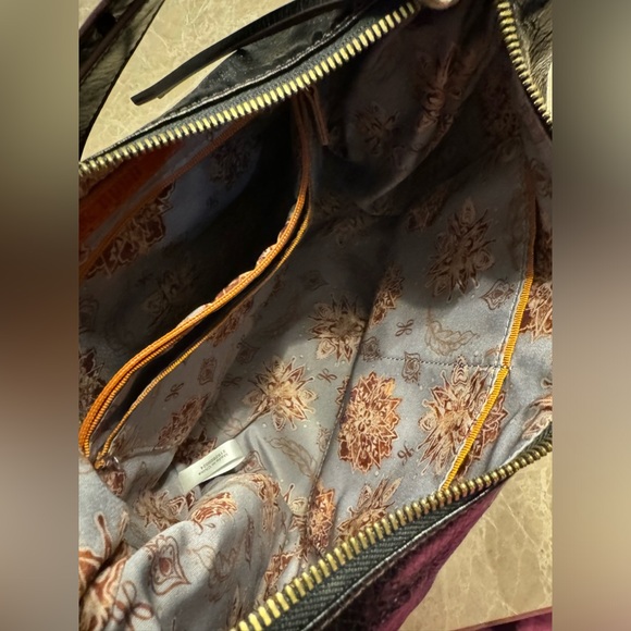 Vintage Hobo black leather shoulder bag convertible strap satchel - Picture 13 of 13